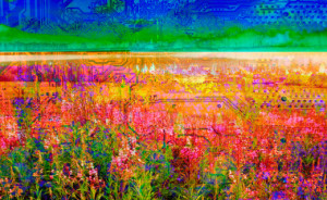 Impressionism Landscape Flowers