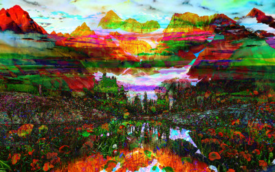 Landscape Rainbow Mountains