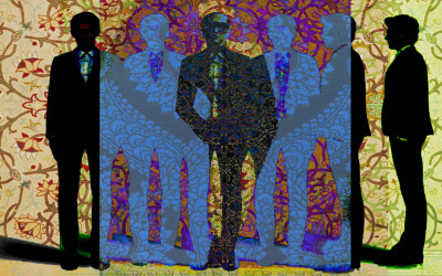 Pattern Portrait Collage Art