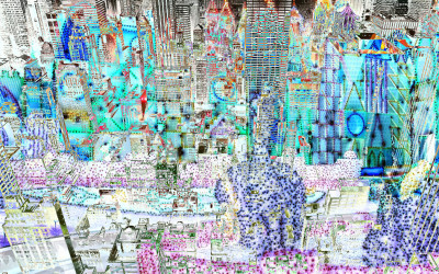 Art Print Blue Landscape