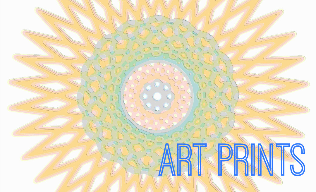 Art Print Spirograph Star