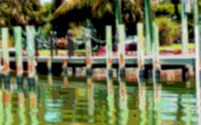 Art Print, Water and Dock