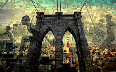 Run CIty Art Cityscape