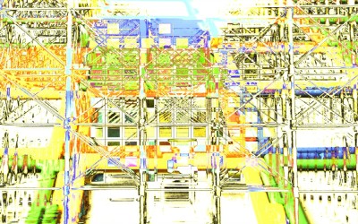 Fine Digital Art Cityscape Loading Zone