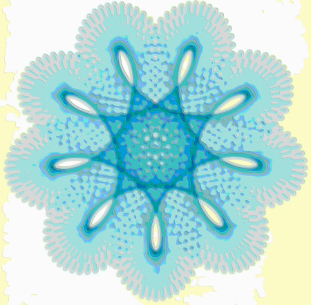 Spirograph Layer Art Blue Sprite