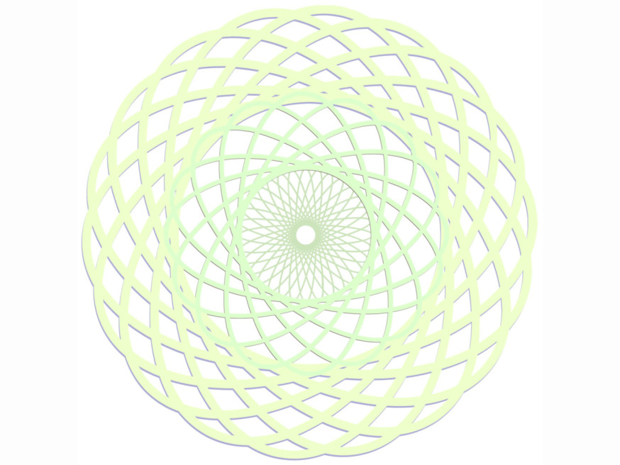 abstract art colors layers spirograph