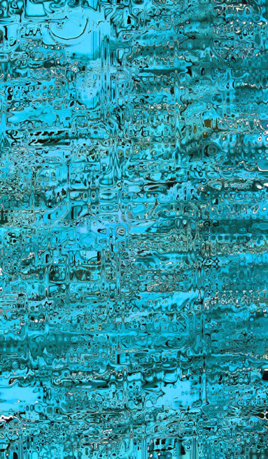 Abstract Distortion Rain Blue